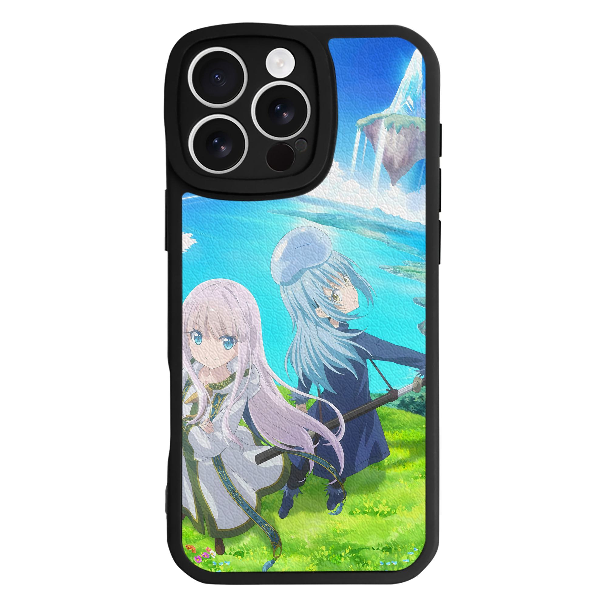 （画像用） 転スラ Regarding Reincarnated to Slime 【iPhone 16シリーズ対応】シリコンスマホケース（レザー調） 材質：シリコン